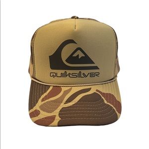 Quicksilver military green camo truck hat
